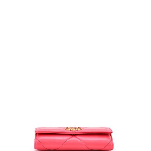 Chanel 19 Flap Wallet Quilted Lambskin Small Pink - Picture 5 of 7
